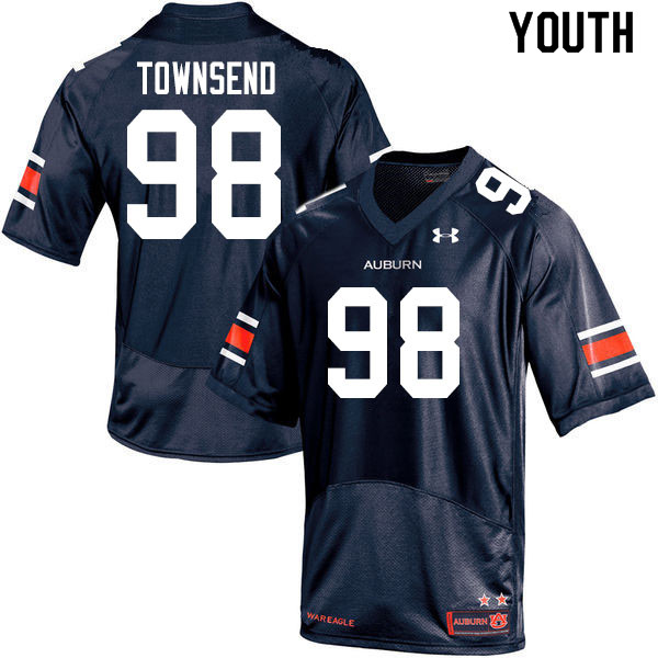 Youth #98 Trent Townsend Auburn Tigers College Football Jerseys Sale-Navy